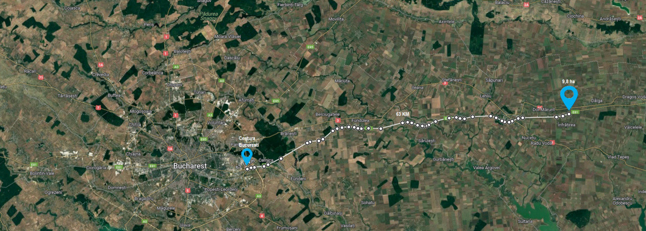 VANZARE TEREN CALARASI, A2, DOR MARUNT KM 63 DE LA DNCB, ST 97.856 MP