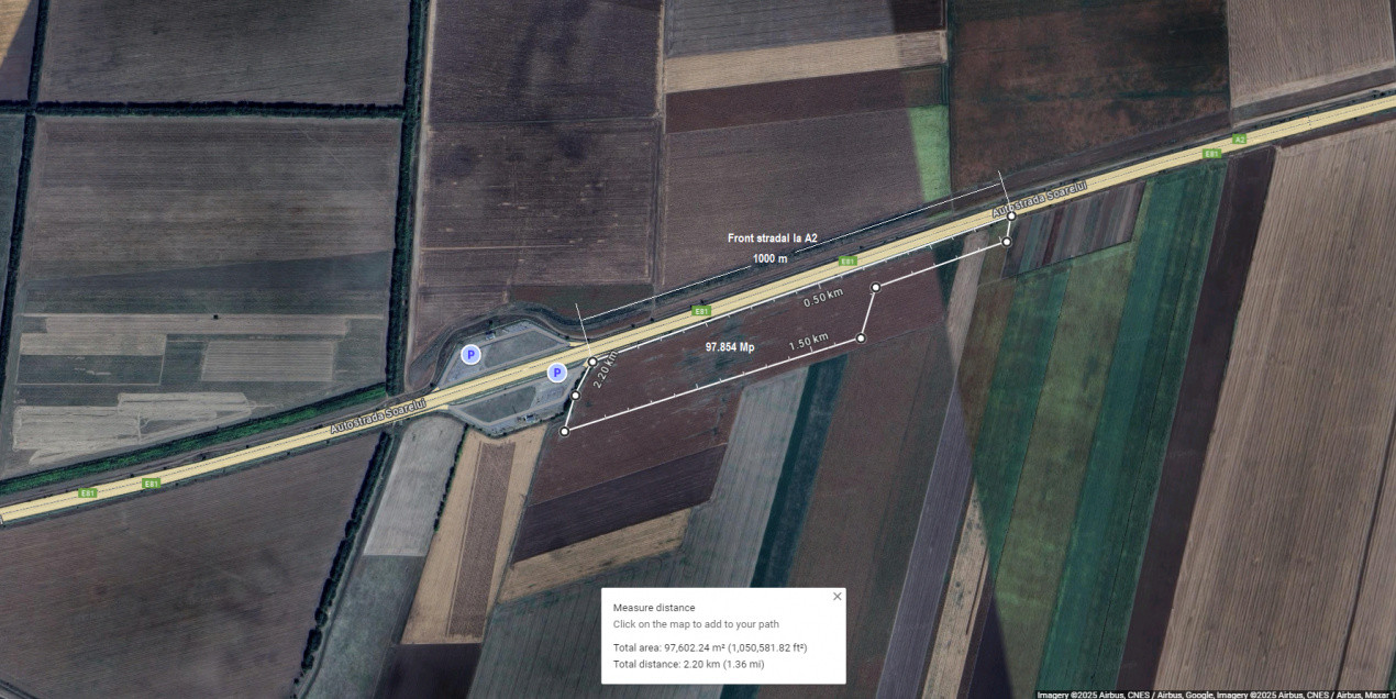 VANZARE TEREN CALARASI, A2, DOR MARUNT KM 63 DE LA DNCB, ST 97.856 MP