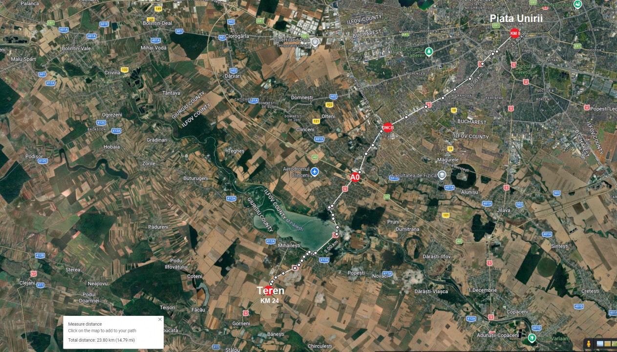 VANZARE TEREN 24.108 MP STRADAL, GIURGIU, E70, MIHAILESTI