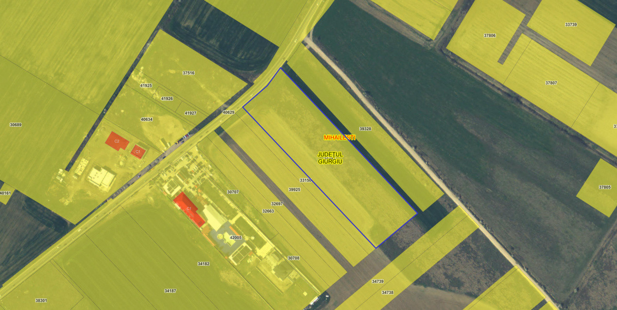 VANZARE TEREN 24.108 MP STRADAL, GIURGIU, E70, MIHAILESTI