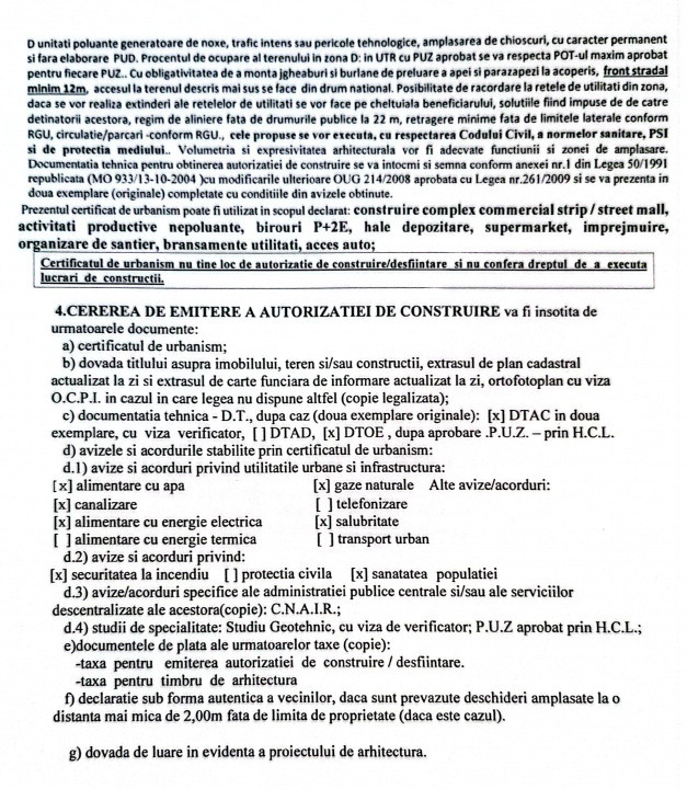 VANZARE TEREN 24.108 MP DN6/ E70 STRADAL, MIHAILESTI